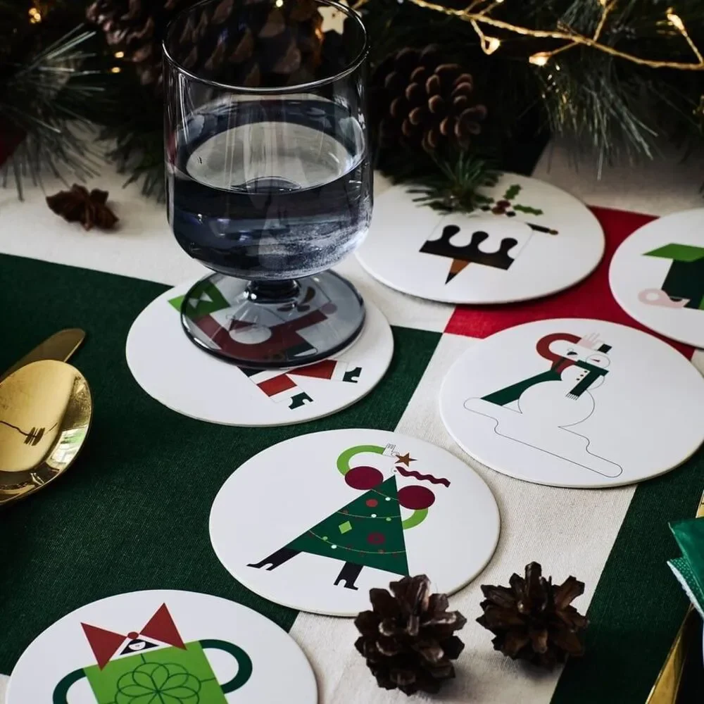 IKEA Coasters Vinterfint Set of 6 Round @ Unique 4